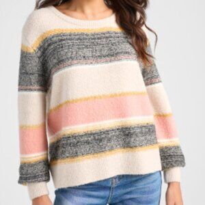 Skies Are Blue | Marled Colorblock Sweater | Size S